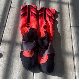 Neon orange/red Nike Elite Socks